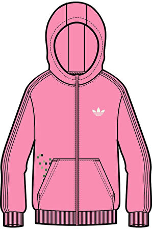 adidas Çocuk  Pembe  Sweatshirt GFX FZ HOODIE JZ9933