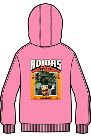 adidas Çocuk  Pembe  Sweatshirt GFX FZ HOODIE JZ9933