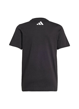 adidas Baskılı Siyah Erkek T-Shirt JZ0901-MER DNA GFTEE Y