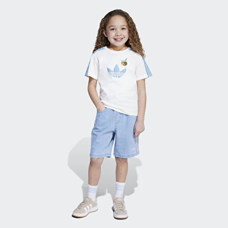 adidas JZ9942 TEE D SHORT SET Çocuk Eşofman Takımı