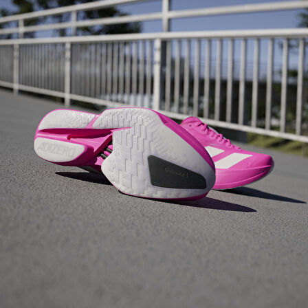 Adizero Adios Pro 4 Kadın Pembe Koşu Ayakkabısı JR1242