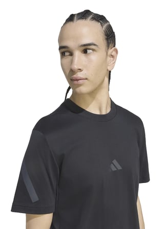 adidas T-Shirt, L, Siyah