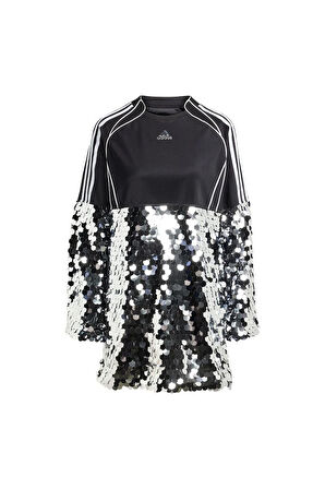 adidas Kadın  Siyah  Elbise SEQUINS DRESS KE9798