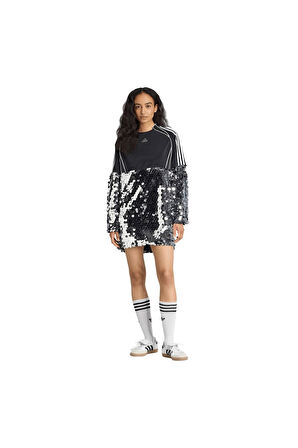 adidas Kadın  Siyah  Elbise SEQUINS DRESS KE9798