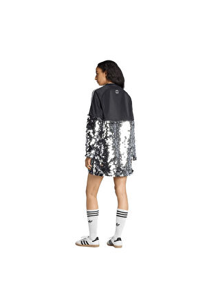 adidas Kadın  Siyah  Elbise SEQUINS DRESS KE9798