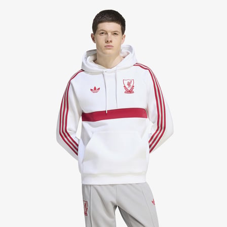 adidas Liverpool FC Originals Erkek Beyaz Sweatshirt