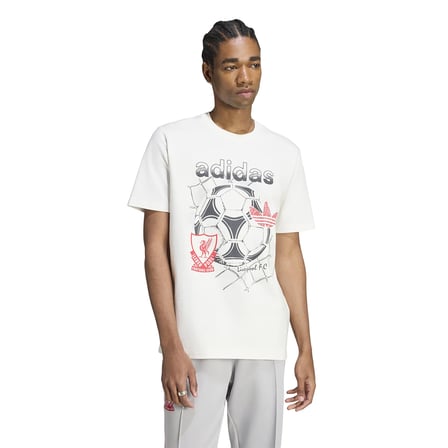 Liverpool FC Originals Graphic Erkek Beyaz Futbol T-Shirt KG2941