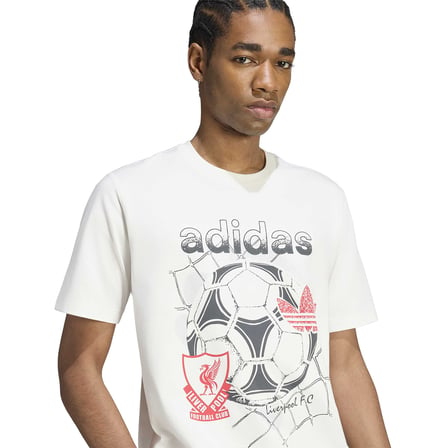 Liverpool FC Originals Graphic Erkek Beyaz Futbol T-Shirt KG2941
