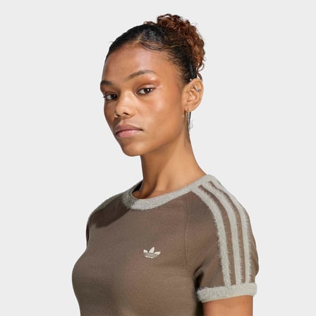 adidas Knit Kadın Kahverengi T-Shirt