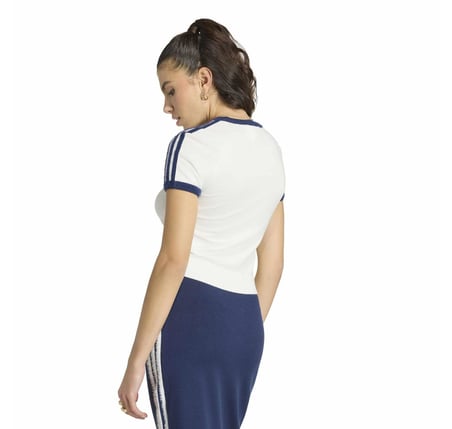 KS9952-K adidas Knıt Tee Kadın T-Shirt Beyaz