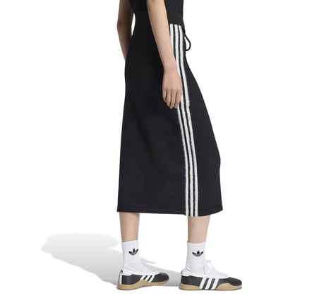 KS9373-K adidas Knıt Skırt Kadın Elbise - Etek Siyah
