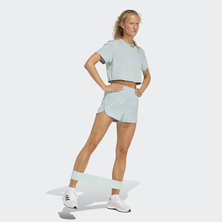 adidas Climacool Power Training Grafik Kadın Yeşil Antrenman T-Shirt