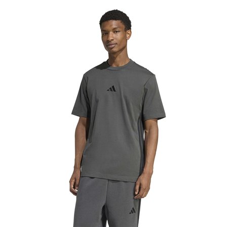 adidas M 3S SJ T Erkek Gri Tişört KC0887