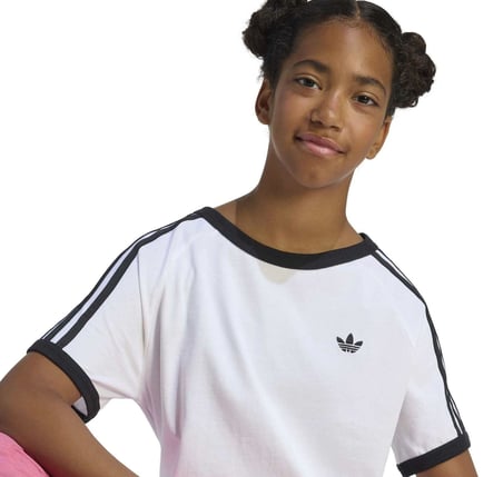 KE0920-C adidas 3 Strıpe Tee Çocuk T-Shirt Beyaz