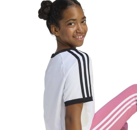 KE0920-C adidas 3 Strıpe Tee Çocuk T-Shirt Beyaz