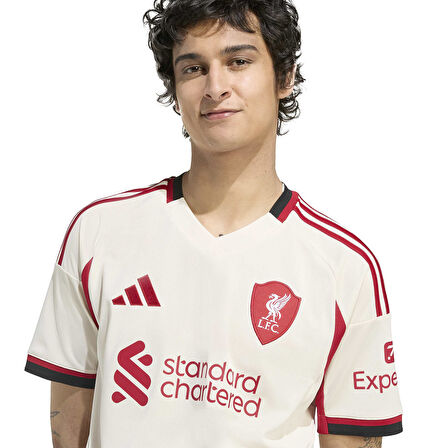 Liverpool FC 2025/26 Deplasman Erkek Bej Futbol Forma JV6487