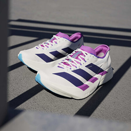 Adizero Adios Pro 4 Kadın Beyaz Koşu Ayakkabısı JP6397