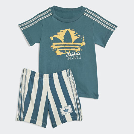 adidas KC0772 TEE SHORT SET Çocuk Eşofman Takımı