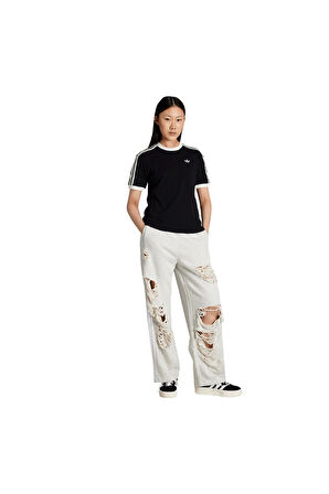 adidas Kadın  Siyah  T-shirt RUFFLE 3S TEE KC8819