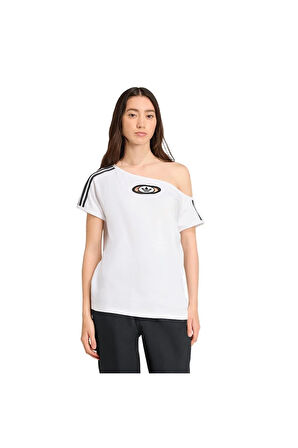 adidas Kadın  Beyaz  T-shirt OFFSHOULDER TEE KC8795