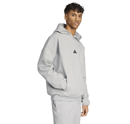 JW7132-E adidas M Fı Sl Hd Erkek Sweatshirt Gri