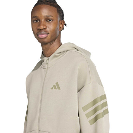 Adidas Erkek Günlük Kapşonlu Eşofman Üstü M Fı 3S Fz Jw7112