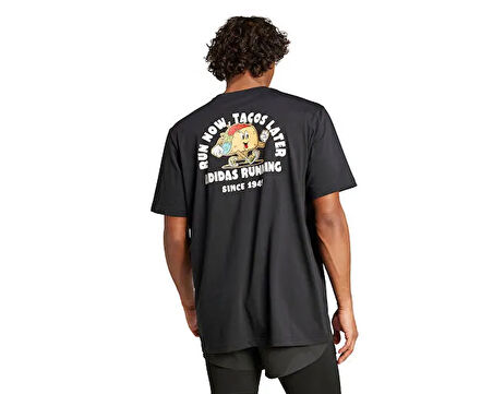 adidas M Taco G T Erkek Koşu Tişörtü JY8628 Siyah