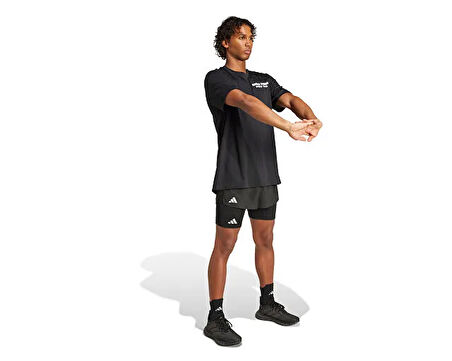 adidas M Taco G T Erkek Koşu Tişörtü JY8628 Siyah