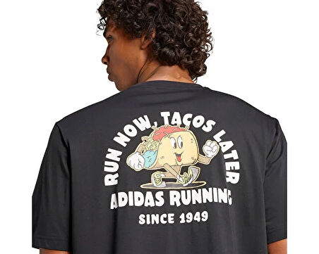 adidas M Taco G T Erkek Koşu Tişörtü JY8628 Siyah