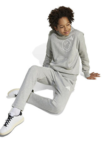 adidas Baskılı Erkek Çocuk Gri Sweatshırt JN2162 J SMI HOODIE