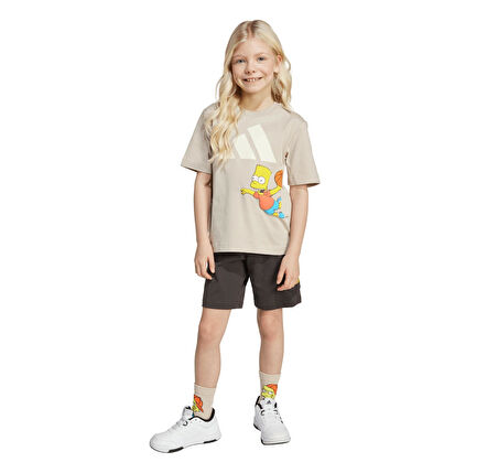 JL9196-C adidas The Simpsons Set &amp;Ccedil;ocuk T-Shirt Gri