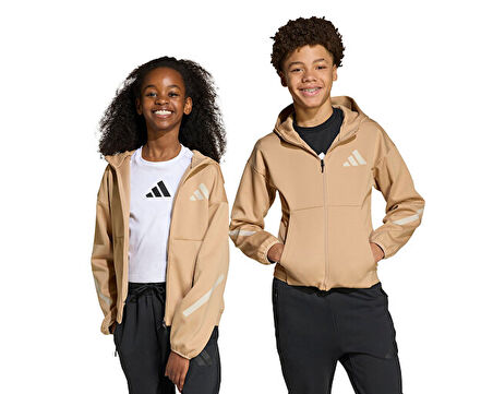 adidas J Z.N.E.Fz Çocuk Günlük Ceket JW4004 Krem