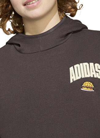 adidas Düz Erkek Çocuk Kahve Sweatshırt JL9181 J SIM HD