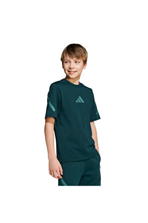 adidas Çocuk  Yeşil  T-shirt J ZNE TEE JW2432