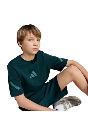 adidas Çocuk  Yeşil  T-shirt J ZNE TEE JW2432