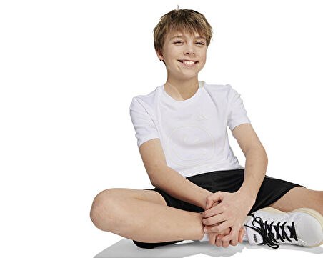adidas J Smı Tee Çocuk Günlük Tişört JN2159 Beyaz