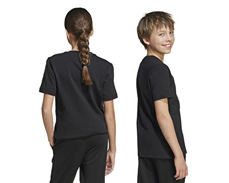 adidas J Smı Tee Çocuk Günlük Tişört JN2160 Siyah