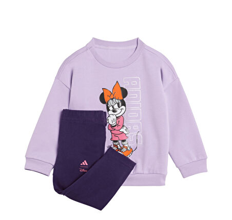 JL9173-B adidas I Dy Mı Jog Bebek Eşofman Takımı Mor