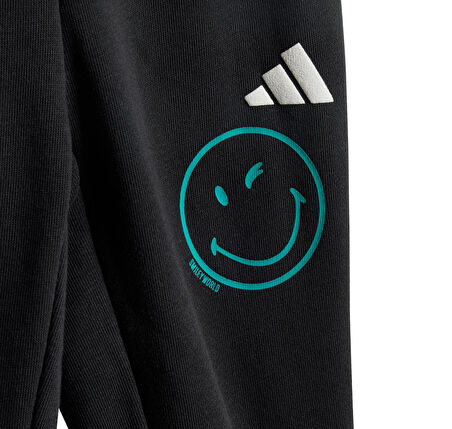 JN2151-B adidas X Smileyworld  Jogger Bebek Eşofman Takımı Siyah