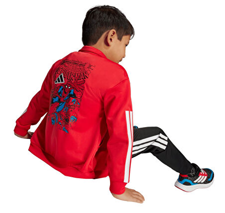 JM0809-C adidas Marvel Spider-Man &amp;Ccedil;ocuk Eşofman Takımı Kırmızı