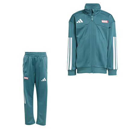 JM0834-C adidas Lk Mrvl Sm Ts &amp;Ccedil;ocuk Eşofman Takımı Yeşil