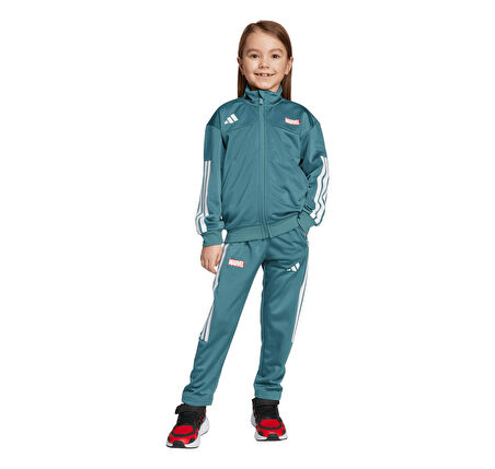 JM0834-C adidas Lk Mrvl Sm Ts &amp;Ccedil;ocuk Eşofman Takımı Yeşil