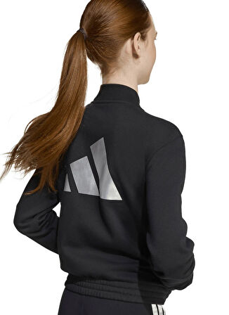adidas Düz Siyah Kız Çocuk Eşofman Takımı JL7474 JG GLAM TS