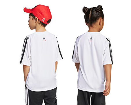 adidas Lk Marvel Sm T Çocuk Günlük Tişört JM0806 Beyaz