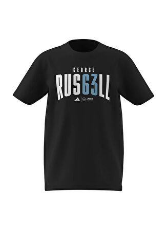 adidas Baskılı Siyah Erkek Çocuk T-Shirt JZ8908 MER GR TEE Y