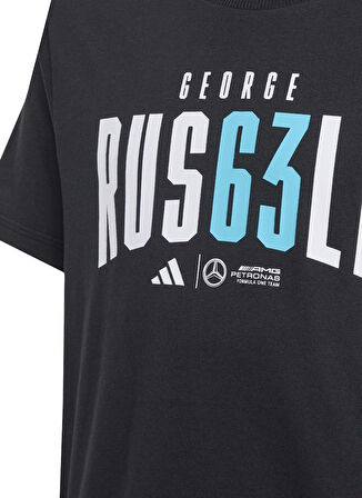 adidas Baskılı Siyah Erkek Çocuk T-Shirt JZ8908 MER GR TEE Y
