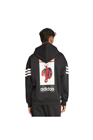 adidas Erkek  Siyah  Sweatshirt M SPIDERMAN HOO JL7974