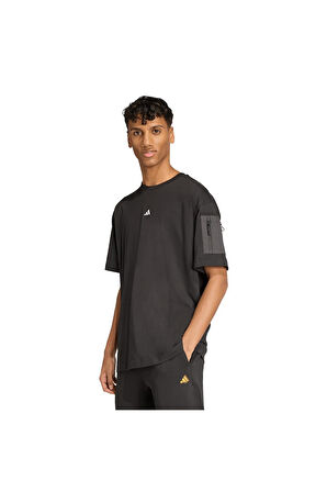 adidas  Erkek Siyah  T-shirt M FN TEE JV8024