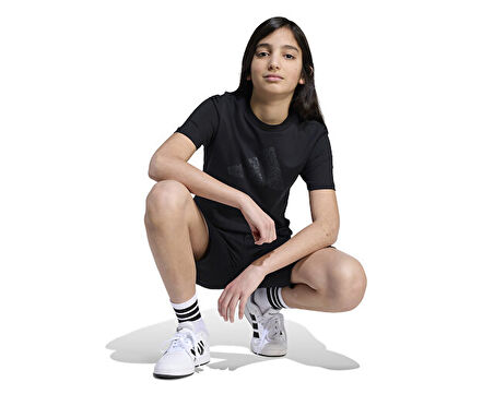 adidas J Fı T Çocuk Günlük Tişört JV5204 Siyah