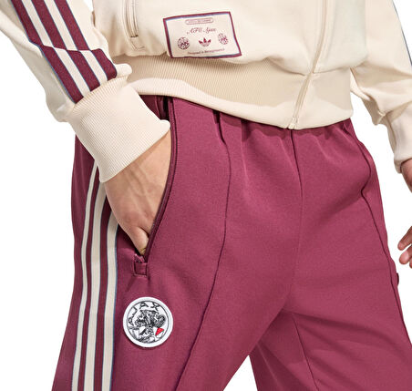 JM7346-E adidas Ajax Amsterdam Terrace Icons Erkek Eşofman Altı Bordo